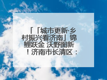 「城市更新·乡村振兴看济南」锦鲤跃金 沃野图新！济南市长清区：小锦鲤大产业 游出农旅新风景