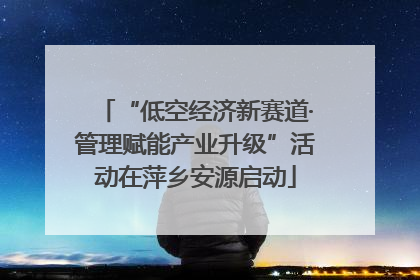 “低空经济新赛道·管理赋能产业升级”活动在萍乡安源启动