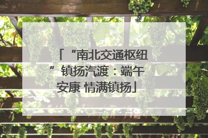 “南北交通枢纽”镇扬汽渡：端午安康 情满镇扬