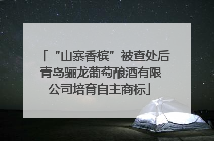 “山寨香槟”被查处后 青岛骊龙葡萄酿酒有限公司培育自主商标