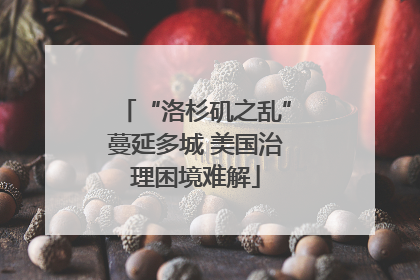 “洛杉矶之乱”蔓延多城 美国治理困境难解