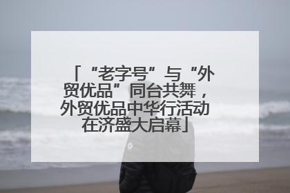 “老字号”与“外贸优品”同台共舞，外贸优品中华行活动在济盛大启幕