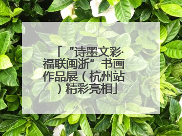 “诗墨文彩·福联闽浙”书画作品展（杭州站）精彩亮相