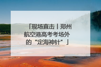 现场直击丨郑州航空港高考考场外的“定海神针”