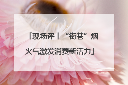 现场评丨“街巷”烟火气激发消费新活力