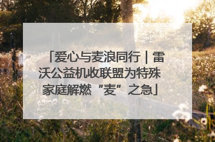 爱心与麦浪同行｜雷沃公益机收联盟为特殊家庭解燃“麦”之急