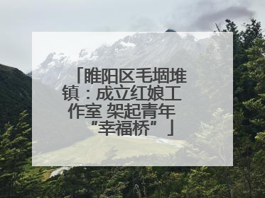 睢阳区毛堌堆镇：成立红娘工作室 架起青年“幸福桥”