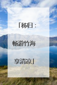 秭归：畅游竹海享清凉