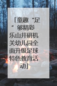 童趣“足”够精彩 乐山井研机关幼儿园全面升级足球特色教育活动