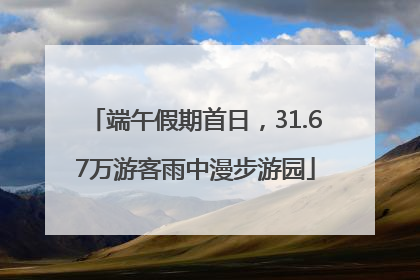 端午假期首日，31.67万游客雨中漫步游园
