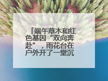 端午草木和红色基因“双向奔赴”，雨花台在户外开了一堂沉浸式思政课