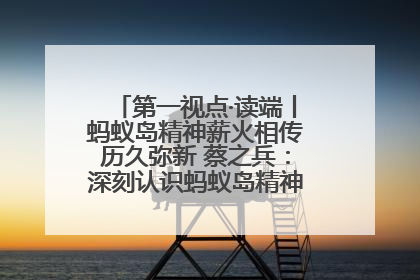 第一视点·读端丨蚂蚁岛精神薪火相传历久弥新 蔡之兵：深刻认识蚂蚁岛精神的“精气神”