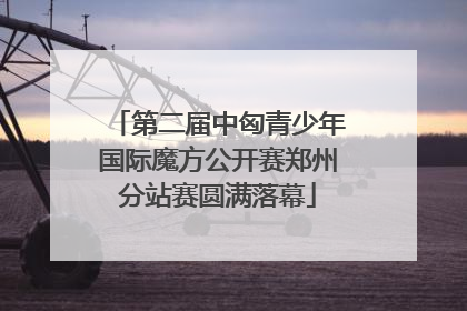 第二届中匈青少年国际魔方公开赛郑州分站赛圆满落幕