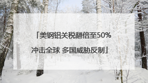 美钢铝关税翻倍至50%冲击全球 多国威胁反制