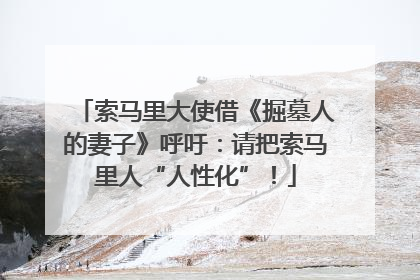 索马里大使借《掘墓人的妻子》呼吁：请把索马里人“人性化”！