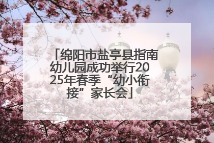 绵阳市盐亭县指南幼儿园成功举行2025年春季“幼小衔接”家长会