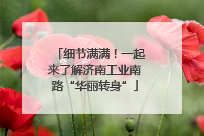 细节满满！一起来了解济南工业南路“华丽转身”