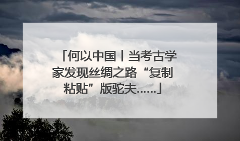何以中国丨当考古学家发现丝绸之路“复制粘贴”版驼夫……