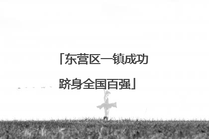 东营区一镇成功跻身全国百强