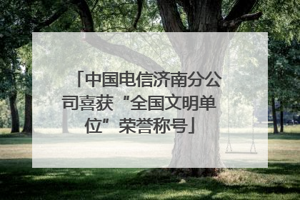 中国电信济南分公司喜获“全国文明单位”荣誉称号