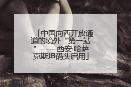 中国向西开放通道的境外“第一站”——西安·哈萨克斯坦码头启用