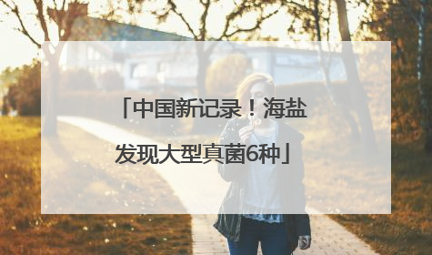 中国新记录！海盐发现大型真菌6种