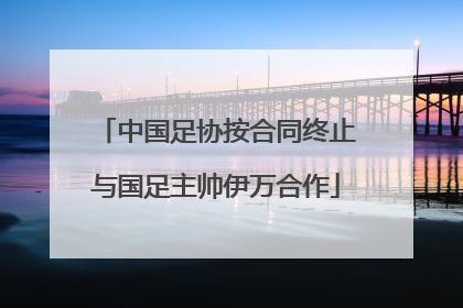 中国足协按合同终止与国足主帅伊万合作