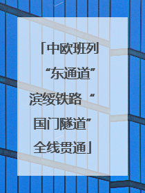 中欧班列“东通道”滨绥铁路“国门隧道”全线贯通