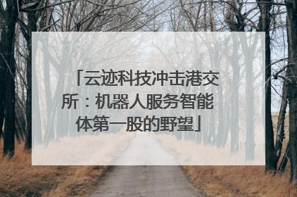云迹科技冲击港交所：机器人服务智能体第一股的野望