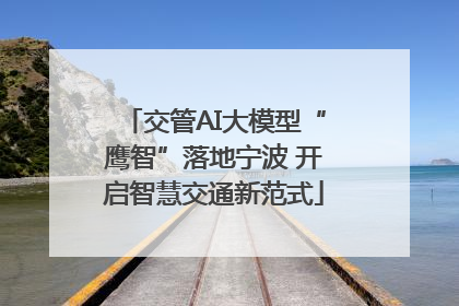 交管AI大模型“鹰智”落地宁波 开启智慧交通新范式
