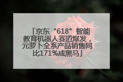 京东“618”智能教育机器人赛道爆发，元萝卜全系产品销售同比171%成黑马