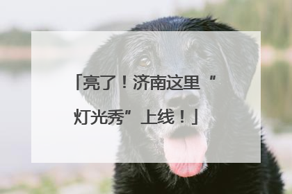 亮了！济南这里“灯光秀”上线！
