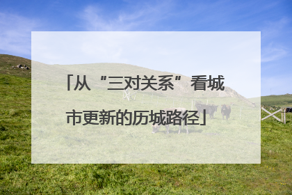 从“三对关系”看城市更新的历城路径