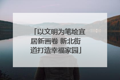 以文明为笔绘宜居新画卷 新北街道打造幸福家园