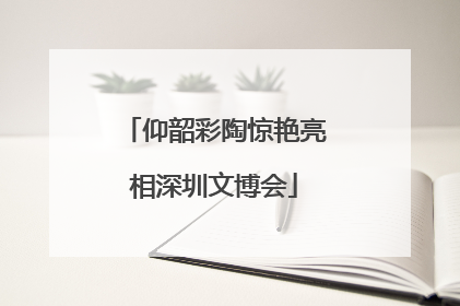 仰韶彩陶惊艳亮相深圳文博会