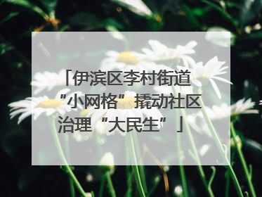 伊滨区李村街道 “小网格”撬动社区治理“大民生”