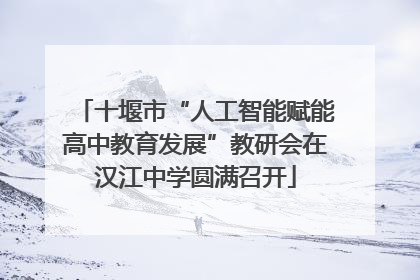 十堰市“人工智能赋能高中教育发展”教研会在汉江中学圆满召开