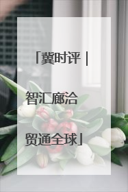 冀时评｜智汇廊洽 贸通全球