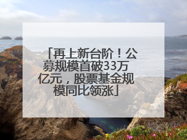 再上新台阶！公募规模首破33万亿元，股票基金规模同比领涨
