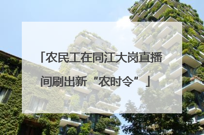 农民工在同江大岗直播间刷出新“农时令”