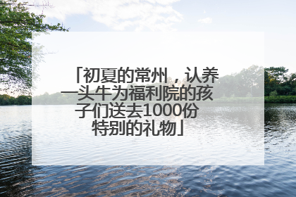 初夏的常州，认养一头牛为福利院的孩子们送去1000份特别的礼物