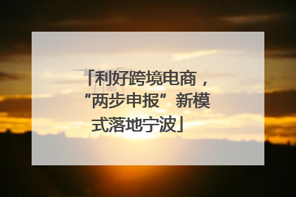 利好跨境电商，“两步申报”新模式落地宁波