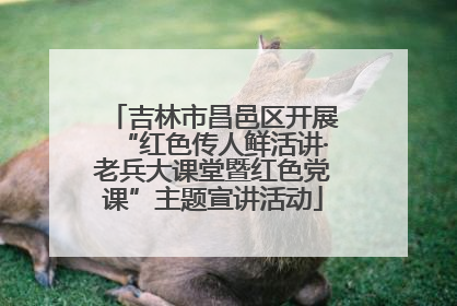 吉林市昌邑区开展“红色传人鲜活讲·老兵大课堂暨红色党课”主题宣讲活动