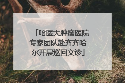 哈医大肿瘤医院专家团队赴齐齐哈尔开展巡回义诊