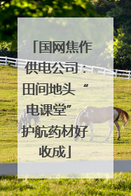 国网焦作供电公司：田间地头“电课堂” 护航药材好收成