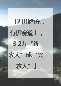 四川西充：有机赛道上，3.2万“新农人”成“兴农人”