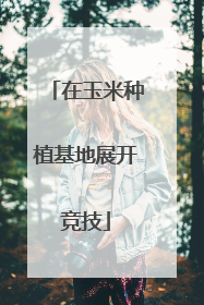 在玉米种植基地展开竞技