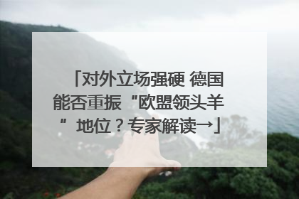 对外立场强硬 德国能否重振“欧盟领头羊”地位？专家解读→