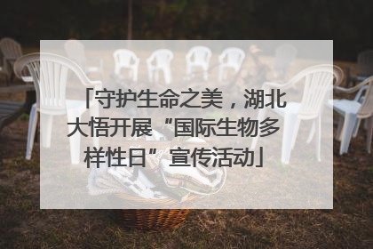 守护生命之美，湖北大悟开展“国际生物多样性日”宣传活动