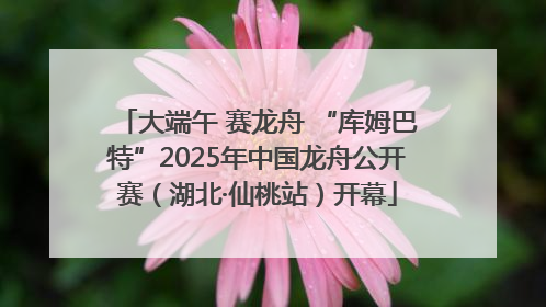 大端午 赛龙舟 “库姆巴特”2025年中国龙舟公开赛（湖北·仙桃站）开幕